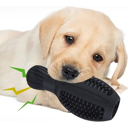 Bite-Proof Bowling Dog Toy Vocal Call Interactive Chewing Molar Teeth Cleaning Stick Pet Training Supplies