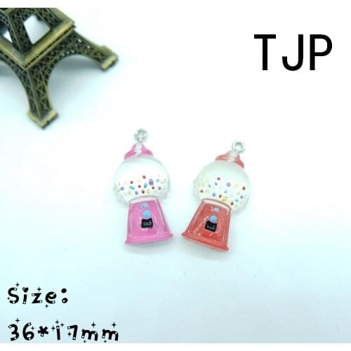 Kawaii Chewing gum machine Charms Pendants for DIY decoration bracelets necklace earring key chain Jewelry Making