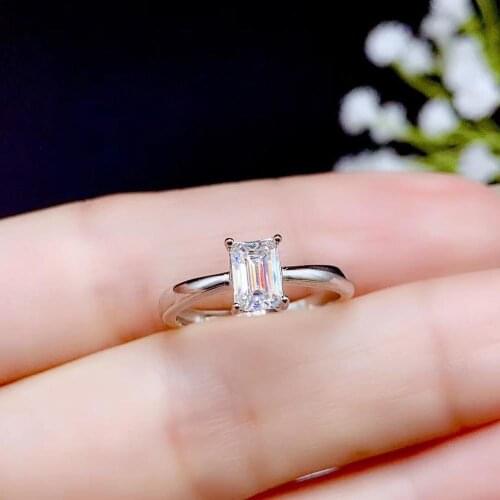 KJJEAXCMY fine jewelry 925 sterling silver inlaid Mosang Diamond ladies new ring popular support test hot selling