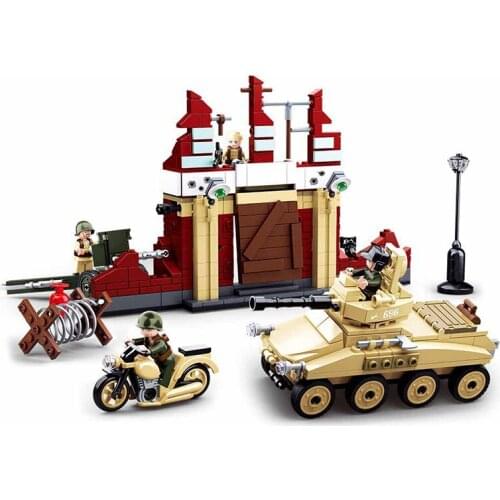 479Pcs Castle Armored Vehicle Tank Motorcycle Figure Models Educational Building Blocks Toys For 6Year Old Boy DIY Birthday Gift