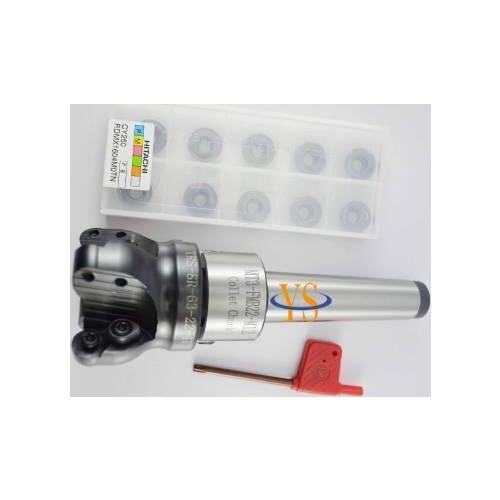 New MT2 M10 FMB22 Milling arbor with TRS 5R-63-22-4T face end mill cutter and 10pcs RDMT10T3MOTN carbide inert set