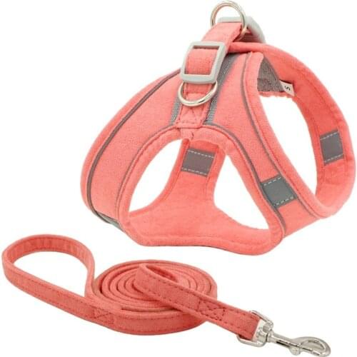 New Comfortable Suede Reflective Pet Breast Straps Small and Medium-sized Dogs Dog Leash Hot Selling Cat Chest Back Dog Collar