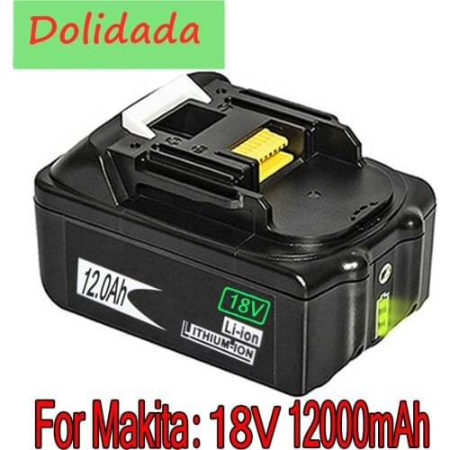 18V 12000mAh 12.0Ah RechargeableFor Makita Power Tools Battery with LED Li-ion Replacement LXT BL1860B BL1860 BL1850 &8.8&10.8Ah