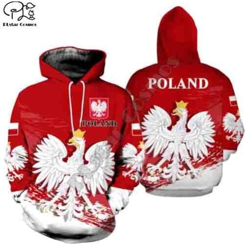 PLstar Cosmos 3DPrint Poland Polynesian Tribal New Fashion Unisex Harajuku Streetwear Funny Casual Hoodies/Sweatshirt/Jacket/z8