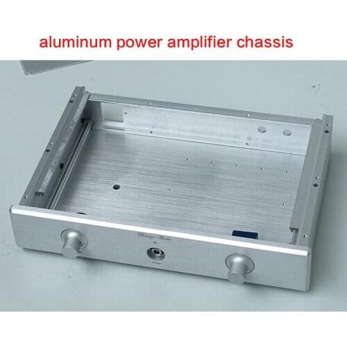 330*61.5*228MM All-aluminum Power Amplifier Chassis 3306 DIY Amp Case Audio Shell Power Supply Box Amplifier Enclosure with Knob