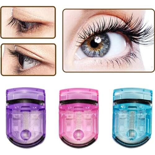 Professional Mini Eyelash Curler Portable Eye Lashes Curling Clip Fake Eyelash Curling Tweezers Eye Lash Cosmetic Makeup Tool