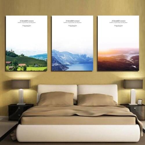 Simple Picture Modern Landscape Posters Prints Wall Art Canvas Painting Girl Decoration For Living Room Unframed