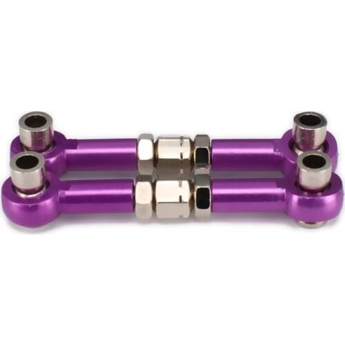 Adjustable Servo Linkage Pulling Steering Rods Arms M3 Thread 3mm Hole 48-60mm Long For RC Hobby Model Car Upgraded Hop-Up Parts