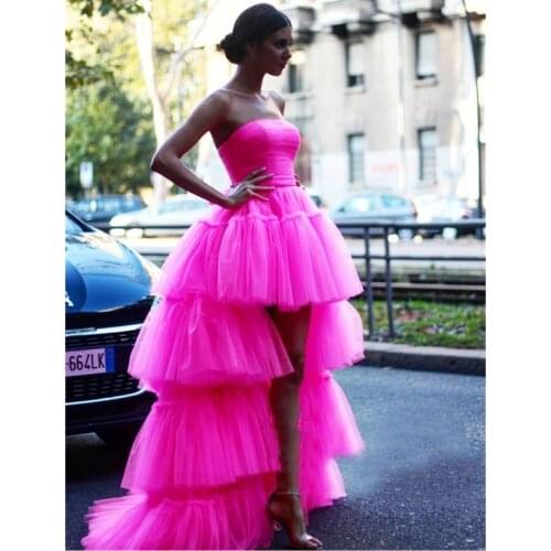 Sexy Beaded Sequined Pink Evening Dresses Sexy V Neck Cap Sleeve Sweep Train High Slit Formal Party Gowns For Women