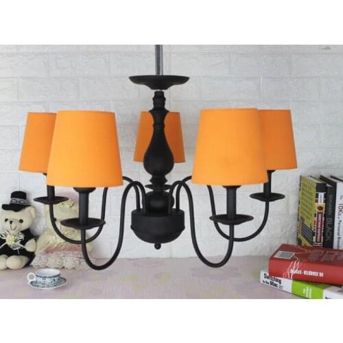 Nordic bedroom lamp clot Multiple Chandelier Iron minimalist living room lights modern creative restaurant ZX105