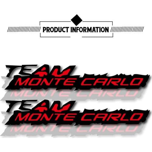 Logo reflective waterproof sticker decorative fuel tank rim helmet decal car sticker for chevrolet monte carlo MONTE CARLO