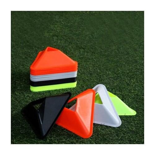 Triangle logo plate football logo barrel pile logo plate obstacle marker basketball training equipment