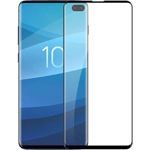 [2 PACK] 3D Tempered Glass Full Coverage Film Edge to Edge Protection Shield Screen Protector for SAMSUNG GALAXY S10/S10 PLUS