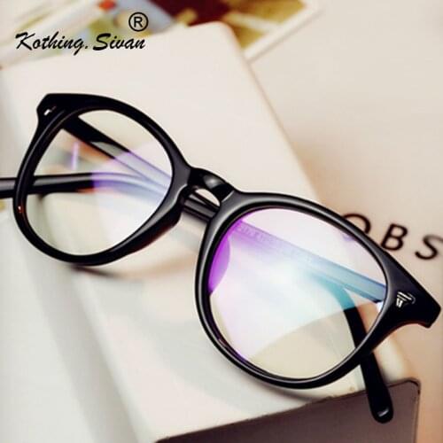 2019 Brand Design Vintage Eyeglasses Frames Female Male Degree Optical Clear Lens Eye Glasses Women Men Eyewear Spectacle Frames