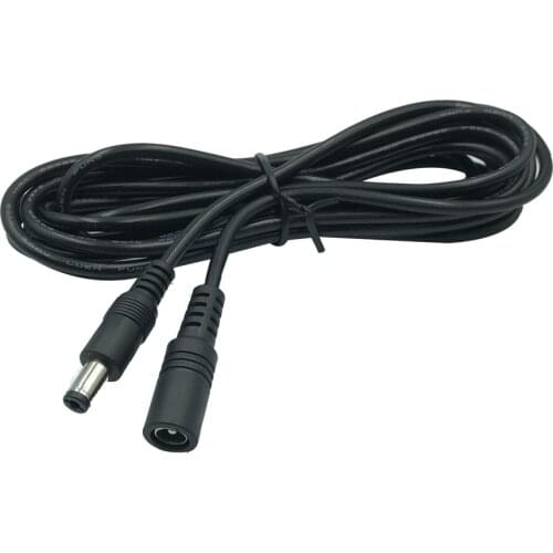 10pcs/lot Wholesale 12V DC Connector 3m Extension Cable 5.5mmx2.1mm Male to Female Power Adapter For CCTV Camera Home Security