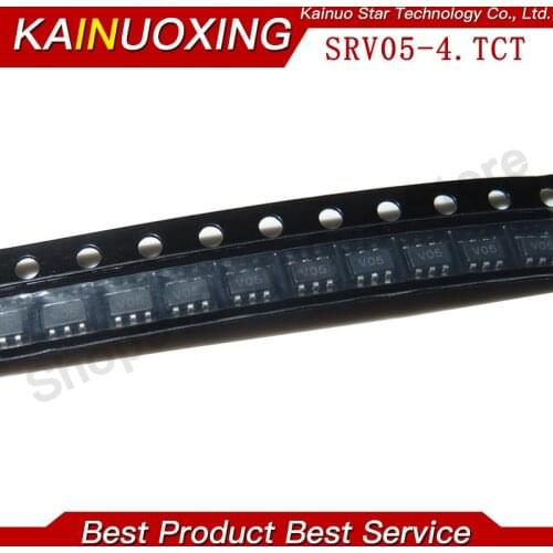 10PCS SRV05-4.TCT SOT23-6 SRV05 SOT Code: V05 SRV05-4 SOT-236 new original
