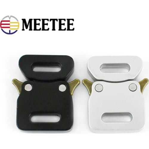 Meetee 2/5pcs ID13mm Metal Spring Buckle Quick Release Buckles Bag Strap Hook Webbing Clasp DIY Clothes Clip Hooks Accessories