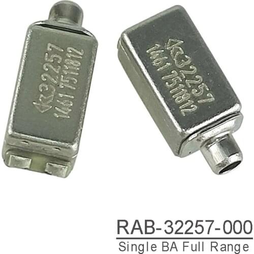 2PCS RAB-32257 Knowles Balanced Armature Driver Receiver Warm Precise Bass Full Range Sound
