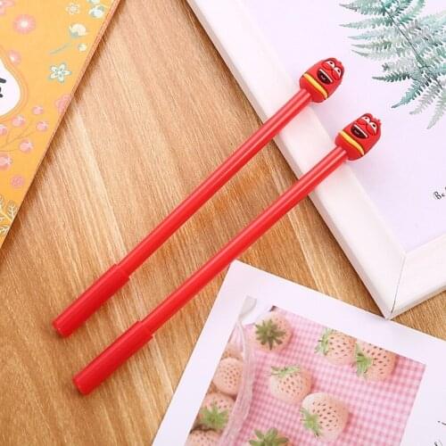 20 Pcs Creative Cartoon Silicone Gel Pens Cute Student Stationery Neutral Pen Office Supplies Signature Pen Factory Wholesale