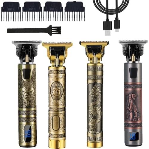 2021 Hair Trimmer USB Rechargable Hair Clipper Cordless Hair Cutting Machine Shaving Machine Wireless Electric Razor Men Shaver