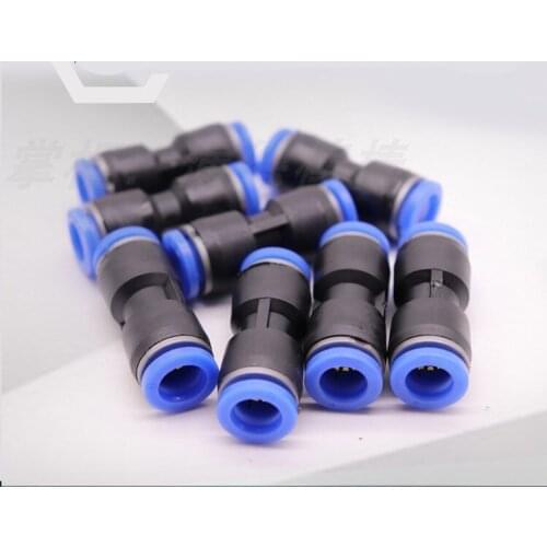 5pcs PU 4 6 8 10 12 14 MM Straight Push in Fitting Pneumatic Push to Connect Air Quick Fitting Plug Socket