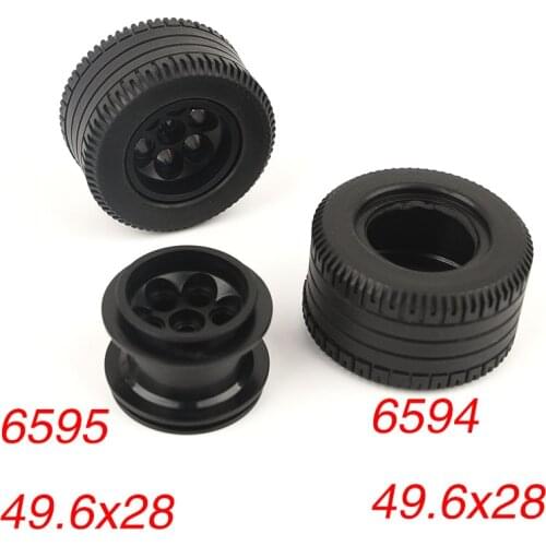 1 set 6595 + 6594 High-tech building block MOC tire hub parts accessories assembled toy ev3 educational aids