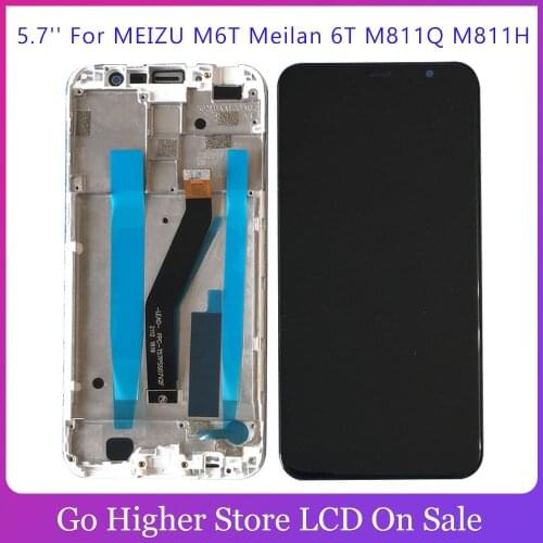 AAA Lcd 5.7'' For MEIZU M6T Lcd Meilan 6T M811Q M811H Lcd Meilan M6T LCD Display Touch Screen Digitizer Assembly with Tools