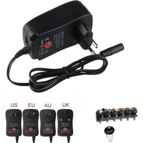 3V 4.5V 5V 6V 7.5V 9V 12V 2A 2.5A AC/DC Adapter Adjustable Power Supply Universal Adaptor Charger for LED Light Bulb Strip CCTV