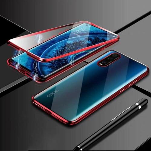 Aluminum Metal Phone Case for VIVO X50 Pro Y30 Y50 V17 V19 Neo Double Sided Tempered Glass Camera Full Protection Back Cover
