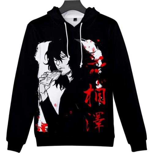 Boy Girls Children Anime Sweatshirts My Hero Academia Hoodies Aizawa Shouta 3D Print Hoody Tracksuit For Men Women Anime Clothes