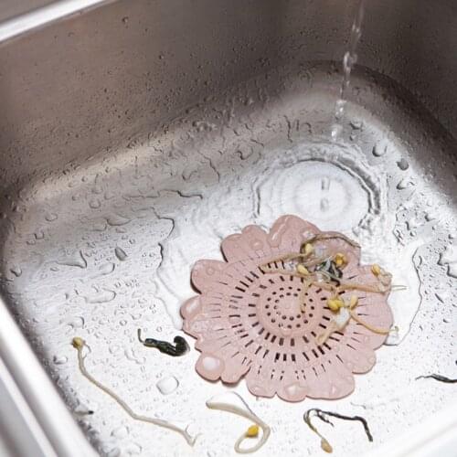 1Pcs Silicone Strainers Filter Cleaning Tools Sewer Drain Gadgets Kitchen Accessories Hair Colander Supplies 4Colors