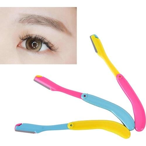 JETTING 3Pcs Eyebrow Trimmer Eye Brow Shaping Facial Hair Remover Sharp Knife Blade For Women Eyebrow Razor