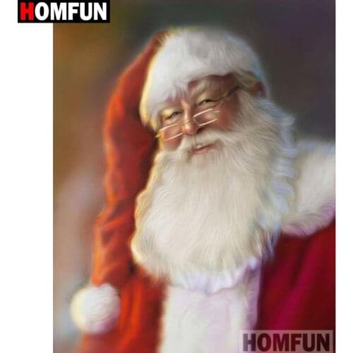 HOMFUN Full Square/Round Drill 5D DIY Diamond Painting "Santa Claus" Embroidery Cross Stitch 5D Home Decor Gift A16616