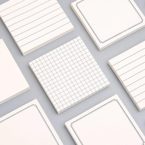 Sticky Note, Blank Horizontal Line Grid Sticky Notes Convenient Sticker Sticky Strong Grid Lined Note Can Tear Message New