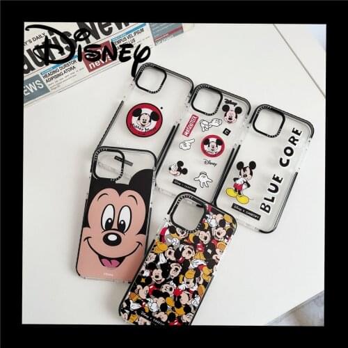Cartoon Disney Mickey Minnie Soft Case for iPhone 12 Pro Max 11 Pro XS Max X XR 7 8 Plus Back Cover Silicone TPU Anti-fall Shell