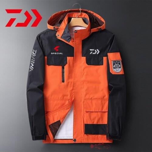 Daiwa Fishing Jacket Ski-jacket Men Autumn Outdoor Sports Climbing Trekking Windproof Windbreaker Fishing Waterproof Thin Jacket