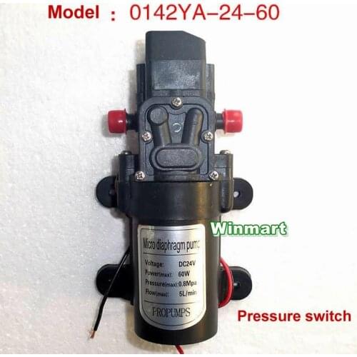 60W DC 12V/24V Pressure Switch TYPE Micro Diaphragm Water Pump Self-priming Booster Pump 5L/min