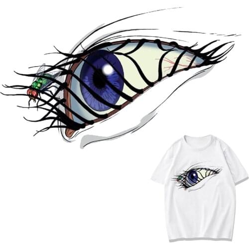Fashion Eye Patches Thermal Stickers on Clothes Iron-on Transfers for Clothing Thermoadhesive Patch Diy Applique for T Shirt