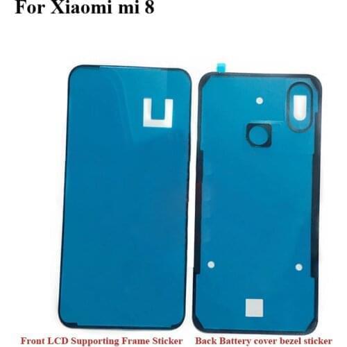 For Xiaomi Mi 8 Mi8 Back Battery cover Sticker LCD Screen Front Frame Bezel 3M Glue for Xiaomi Mi 8 Double Sided Adhesive Tape