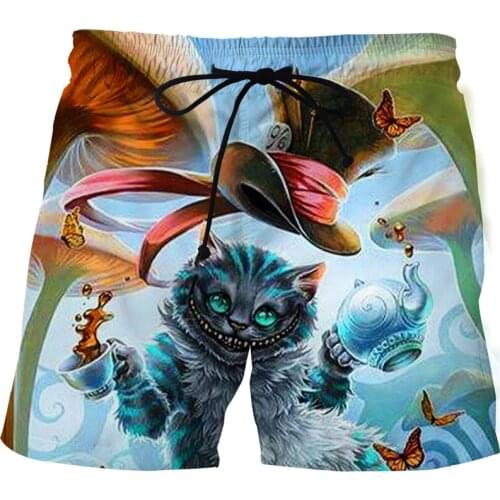 Summers New 3D Mens Shorts Rio Adventure Mens Fun Sports Casual Beach Pants Fashion Hot Mens Swimsuit Pants