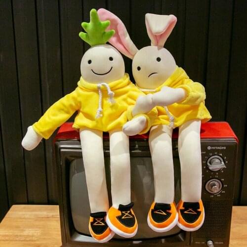 50CM New Cute Plush Toys Mini Man Dolls Yellow Korea Home Decor Popular Appease Dolls Birthday Gifts For Children Kids Gifts