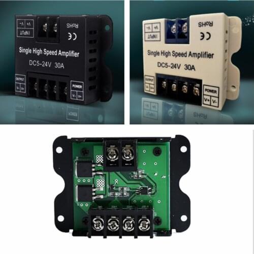 NEW DC5V-24V Led Power Repeater MAX 30A 1 Channel 12V Single Color High Speed Signal Amplifier for 5050 3528 LED String Light
