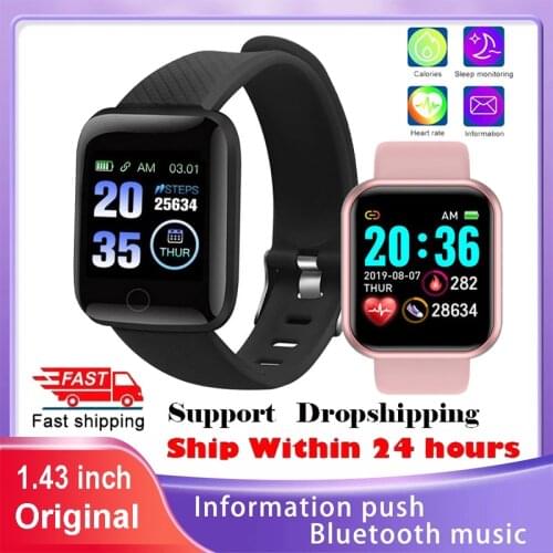 Original Y68 D20 smart watch mens and womens heart rate blood pressure monitor waterproof sports smart bracelet for Xiaomi IOS