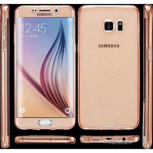 S7 Edge High Quality Flexible Ultra Thin Soft TPU Case Cover for Samsung Galaxy S7 S7 Edge 360 Full Body Protection Phone case