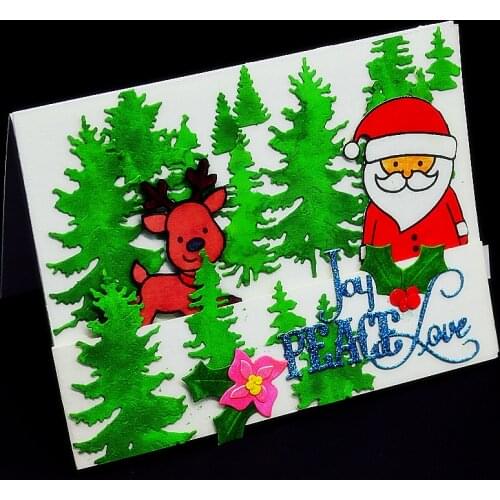 SCD1197 Christmas Trees Metal Cutting Dies For Scrapbooking Stencils DIY Album Cards Decoration Embossing Folder Die Cuts Tools