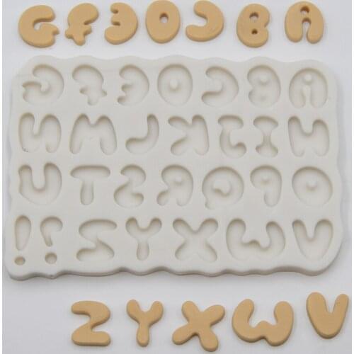 KLM 26 English Letters Silicone Cake Mold Chocolate Fondant Cake Silicone Tool Candy Soap Tools