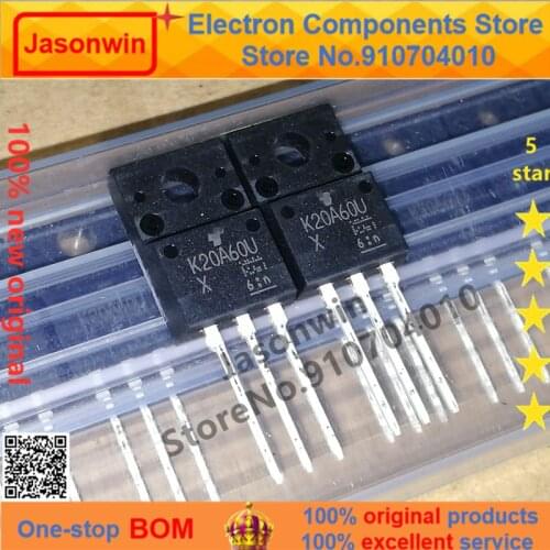 100% nuevo 50 unids/lote original MOSFET TK20A60U 20A600V K20A60U TO-220 Transistor