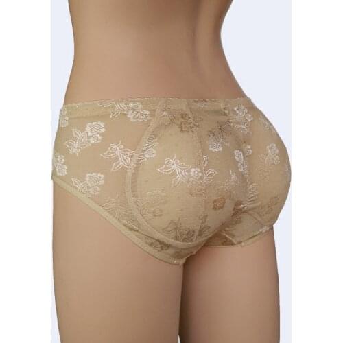Breathable padded hips underwear womens hips hips lace sexy big butt detachable fake butt panties elastic breathable
