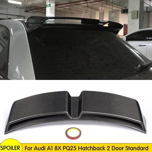 Carbon fiber auto Trunk Rear Spoiler Wing for Audi A1 8X PQ25 Hatchback 2 Door Standard Only 2010-2014 Tail Roof Trunk Lip Wing