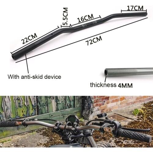 Universal 7/8" 22mm Motorcycle Handlebar for Yamaha Suzuki Honda KTM Motorbike Handle Bar Scooter Motor Moto Retro Bars